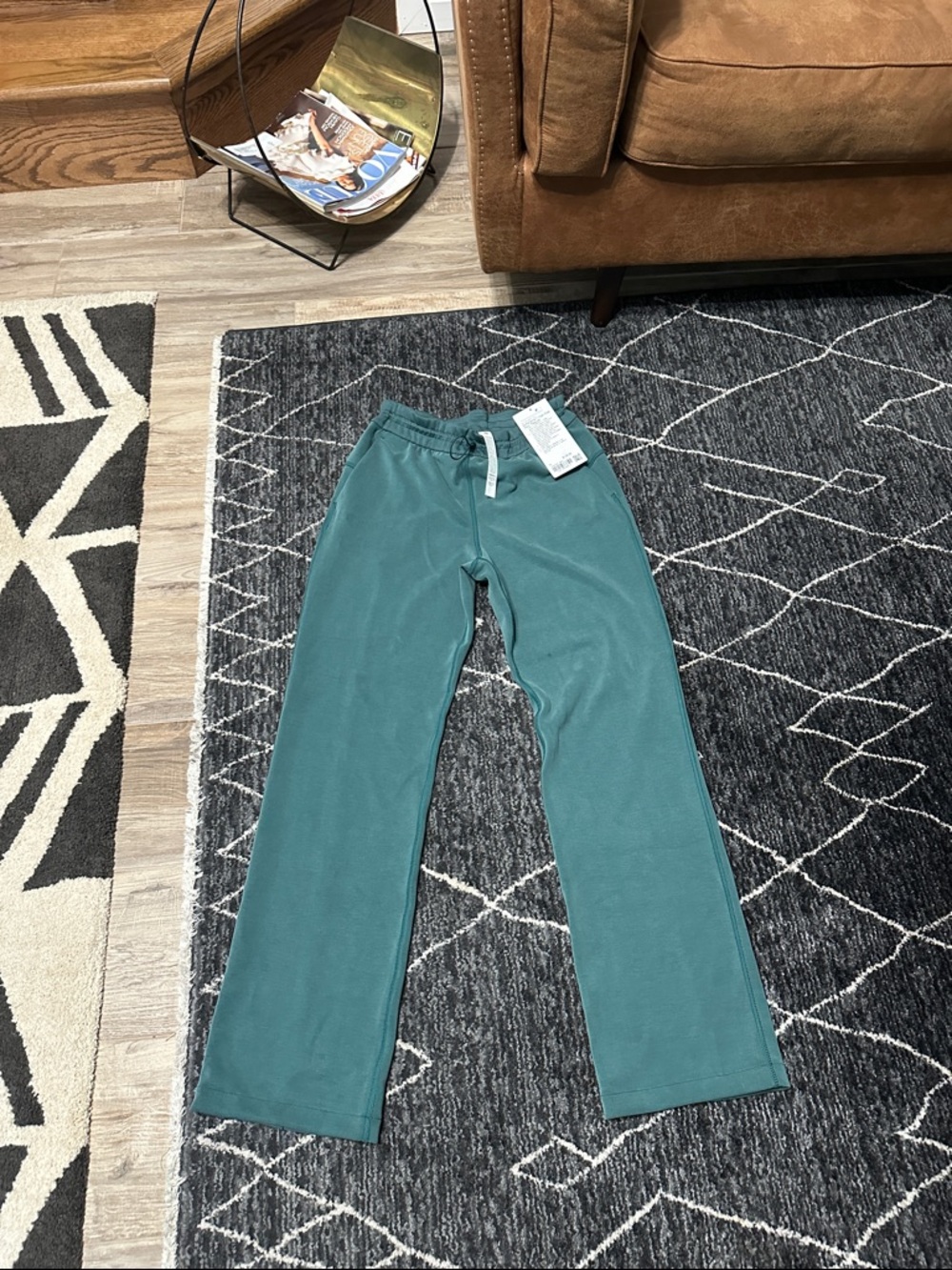 lululemon athletica Teal High-Rise Wide-Leg Pants